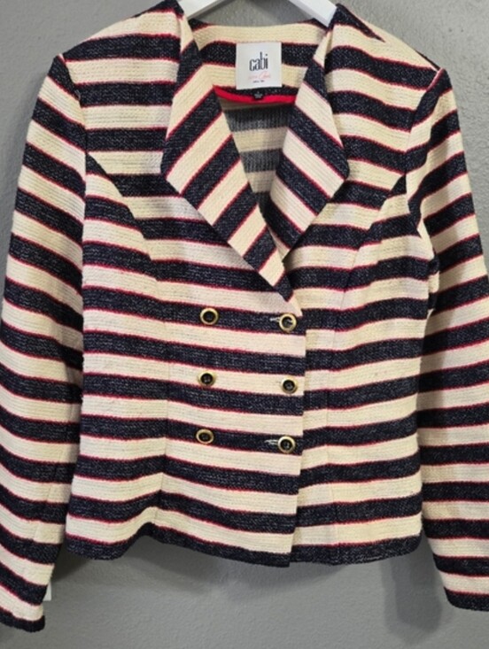 CAbi Jackets & Blazers - Cabi Nautical Saylor Double Breasted Blazer Size 6